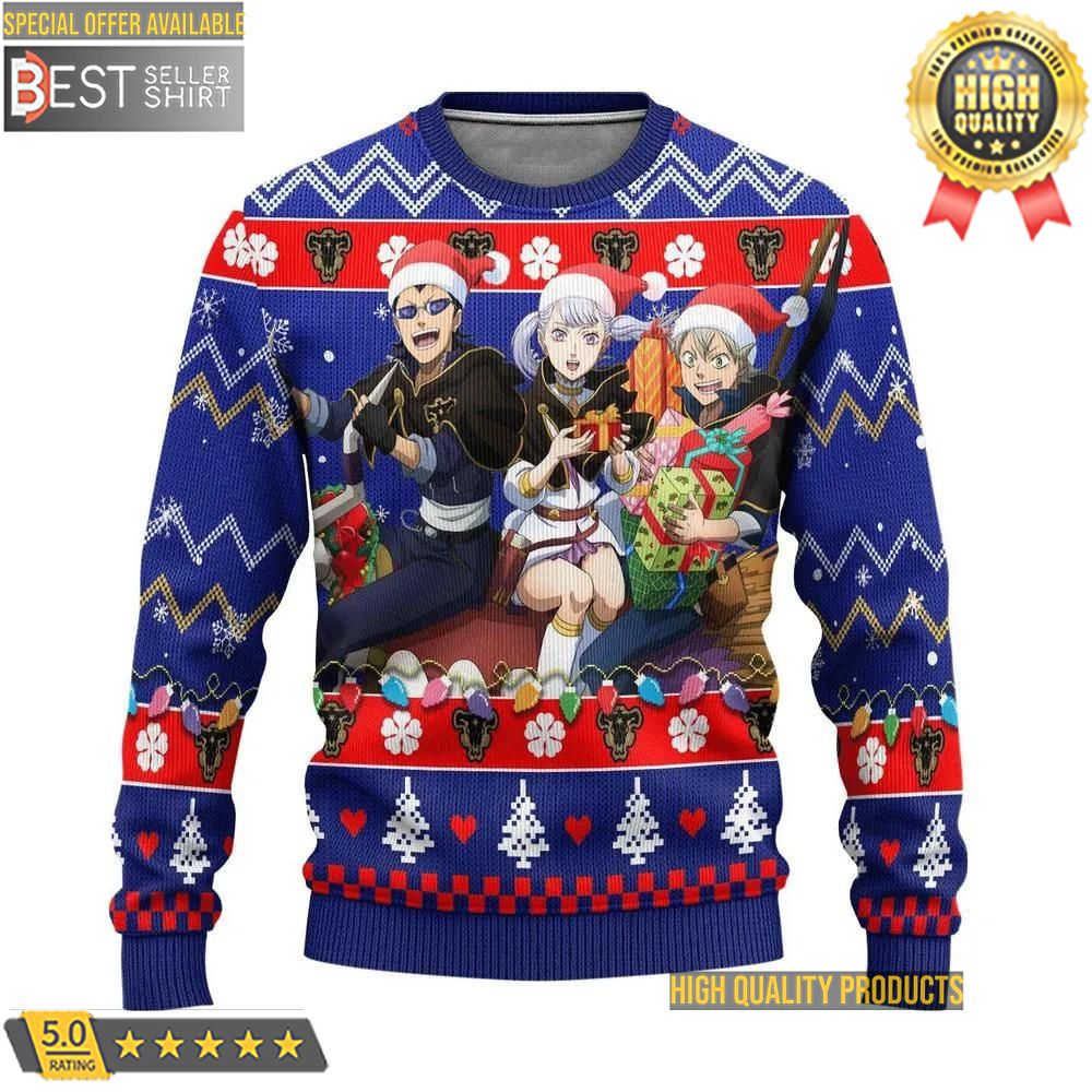 Black Clover Anime Ugly Sweater Gifts Christmas Gifts Dad Gifts Mom Gifts 1