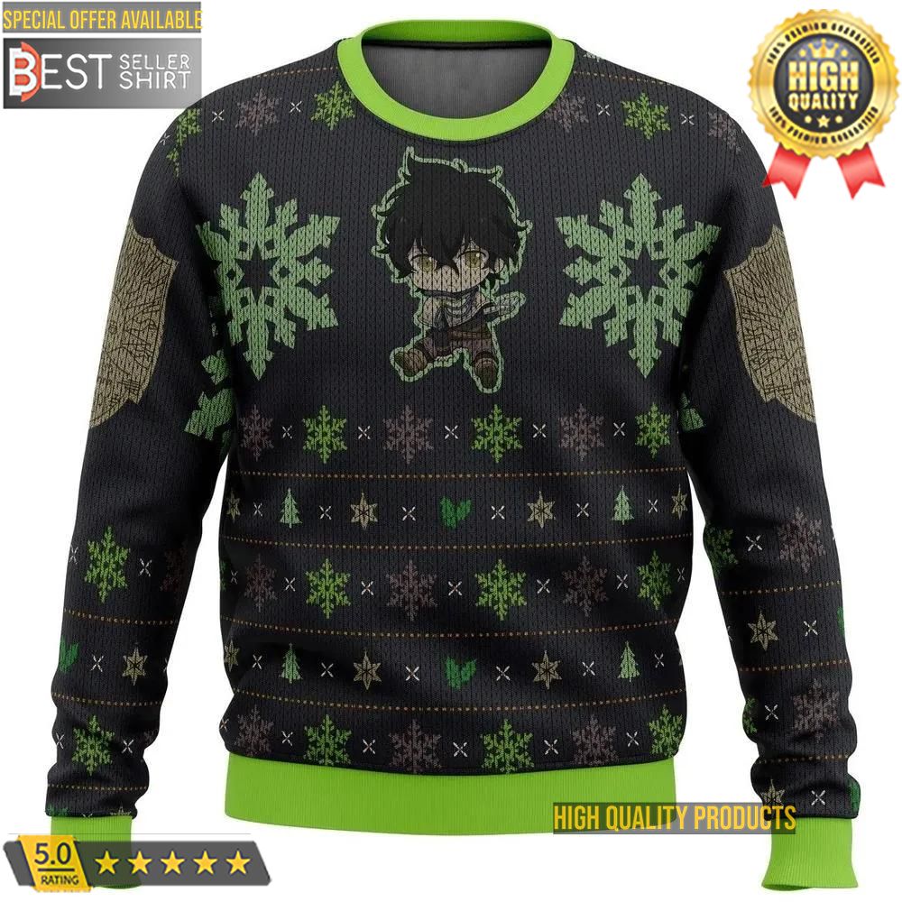 Black Clover Anime Yuno Christmas Gifts Dad Gifts Ugly Sweater Gifts 1