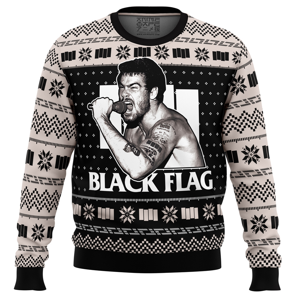 Black Flag PC Ugly Christmas Sweater FRONT mockup