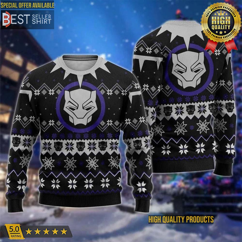 Black Panther Marvel Ugly Sweater Black Panther Marvel Christmas Gift Black Panther Marvel Shirt 1