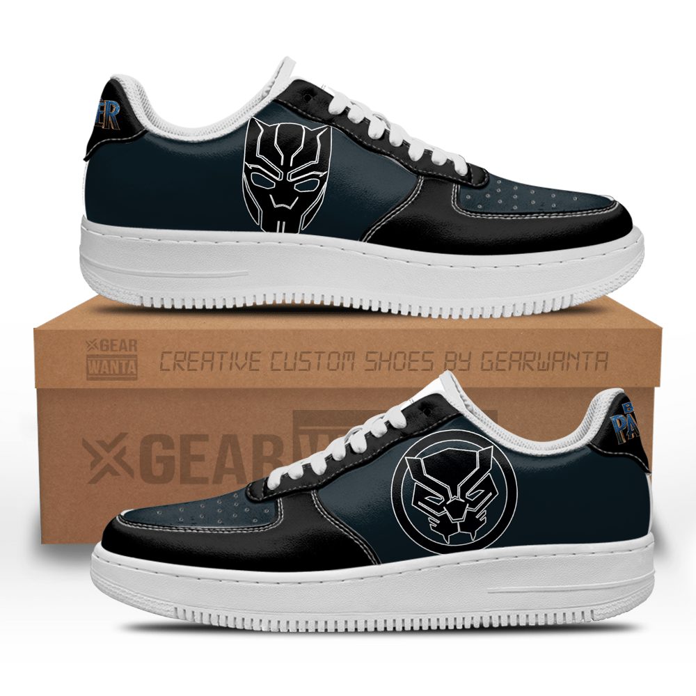 Black Panther Super Hero Custom Air Sneakers QD22 1 GearWanta