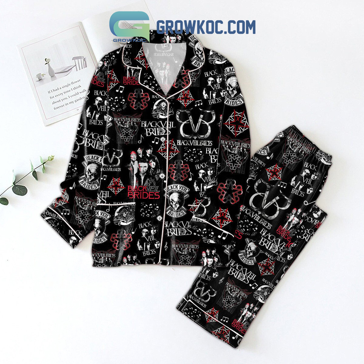 Black Veil Brides Rock N Roll Pajamas Set2B1 Q6wVU