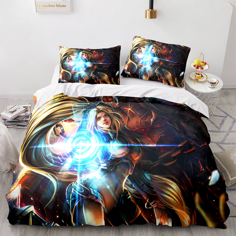 BlizzardStarCraftCosplayBeddingSetsComforterDuvetCoversSheets 2