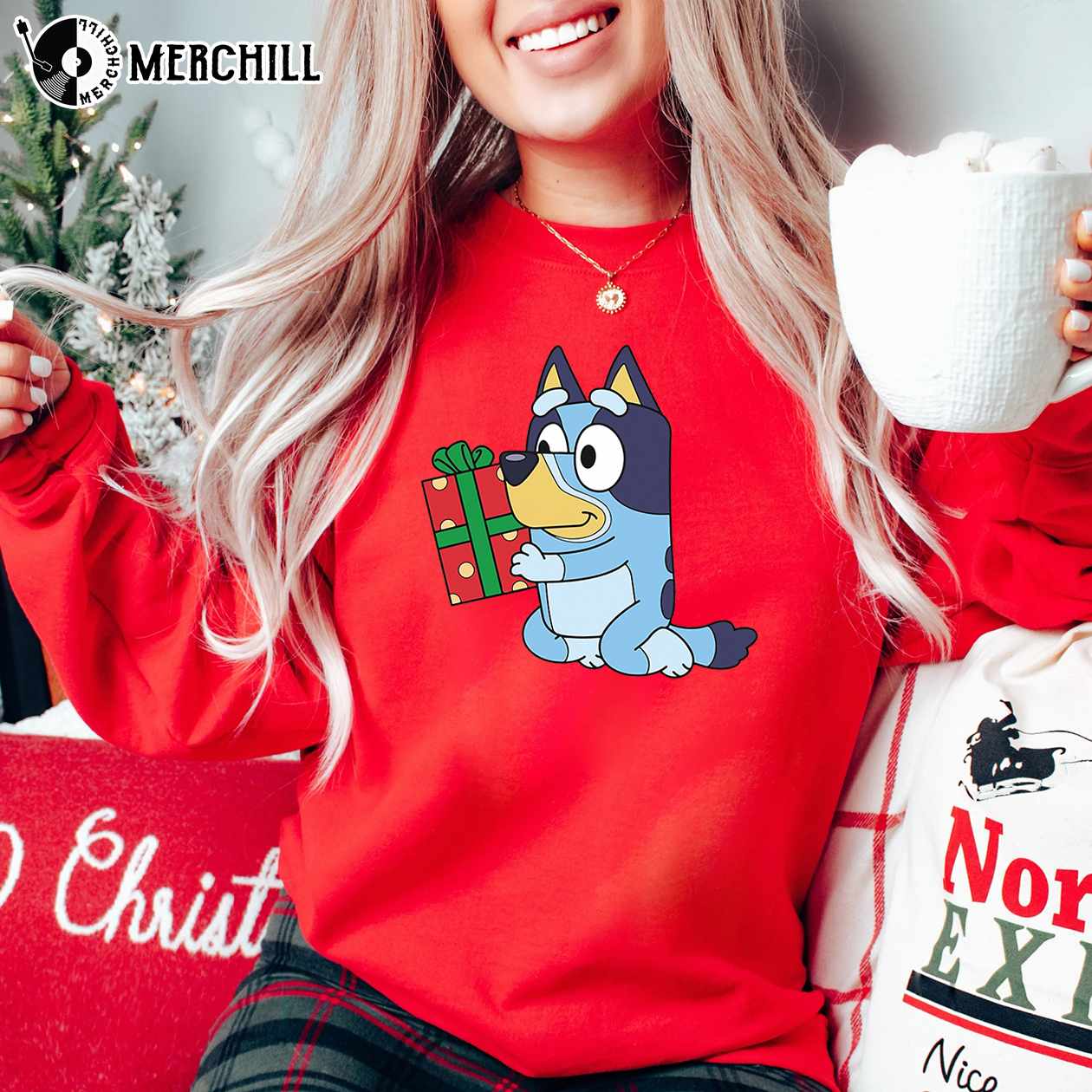 Bluey Christmas Sweatshirt Bluey Merch for Adults 4