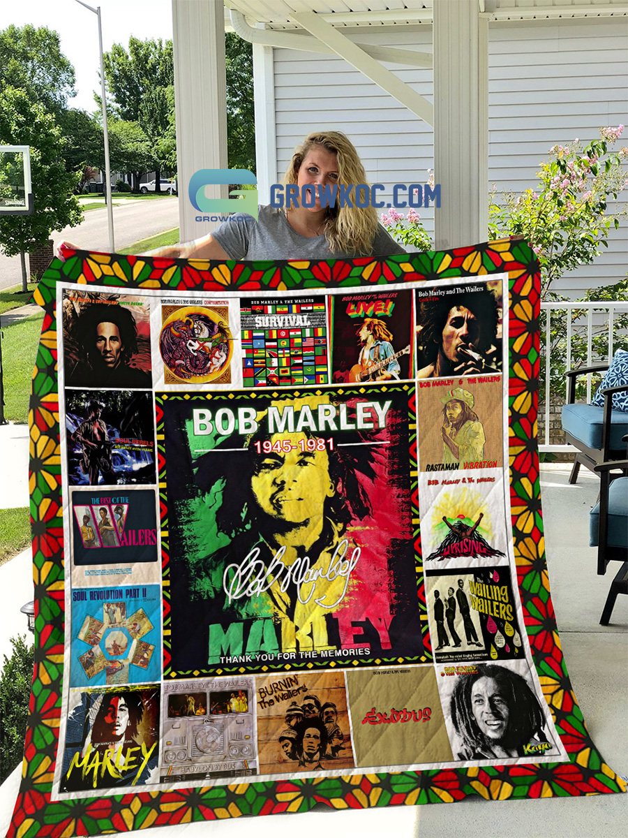 Bob Marley 1945 1981 Memories Fleece Blanket Quilt2B1 Wz6SG