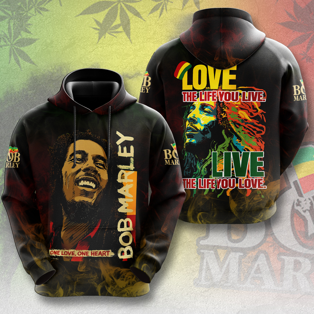 Bob Marley Hoodie HUANNM4103 BM1 Linh