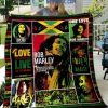 Bob Marley My Music Fights Against The System That Teaches To Live And Die Fleece Blanket Quilt2B1 mrn7D