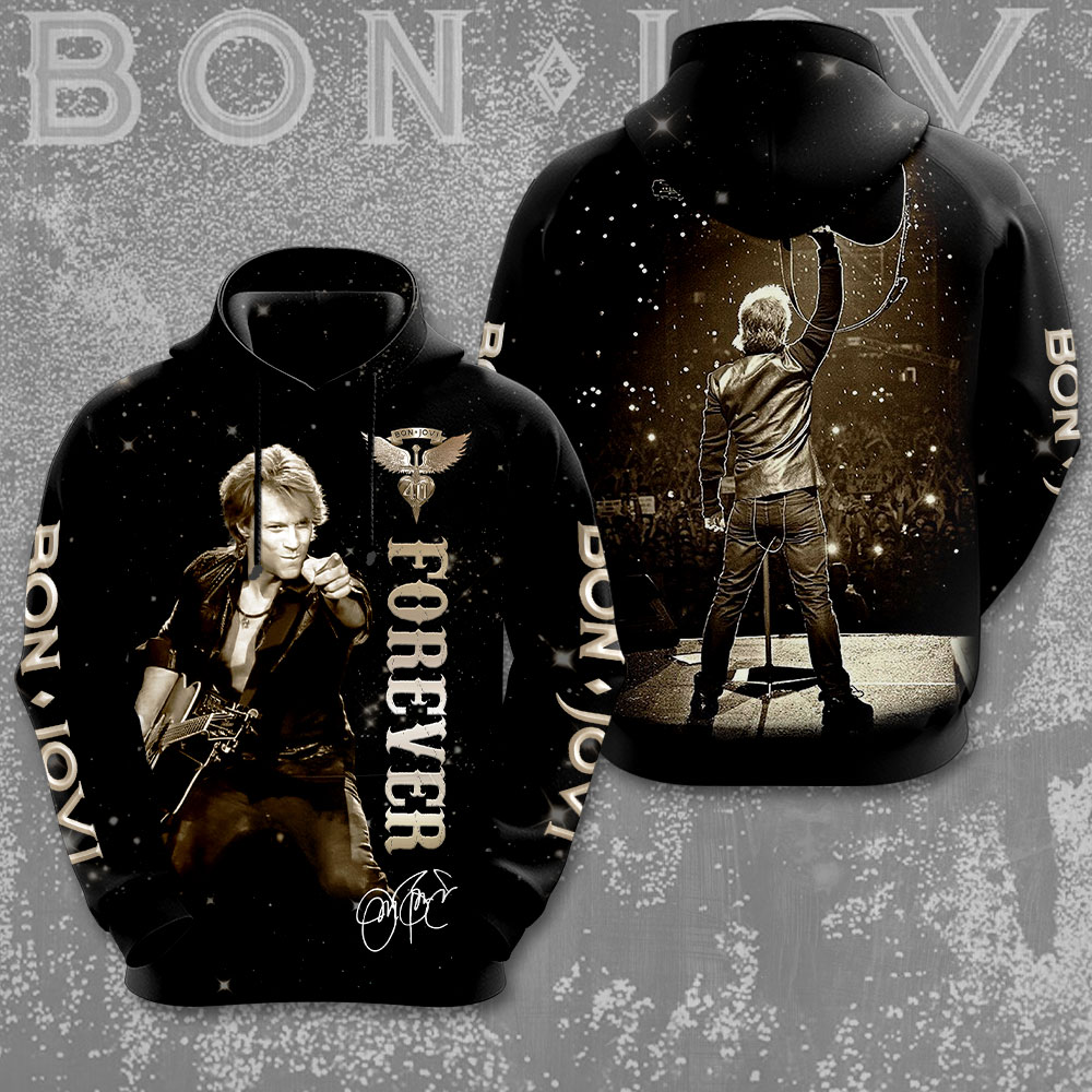 Bon Jovi 3D Apparel MAITM6671 Hoodie