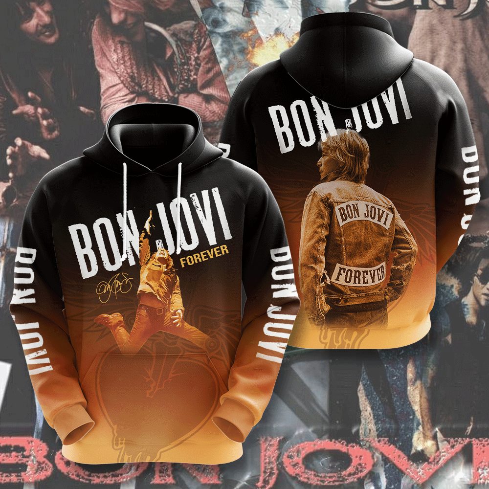 Bon Jovi 3D Apparel MAITM6815 hoodie