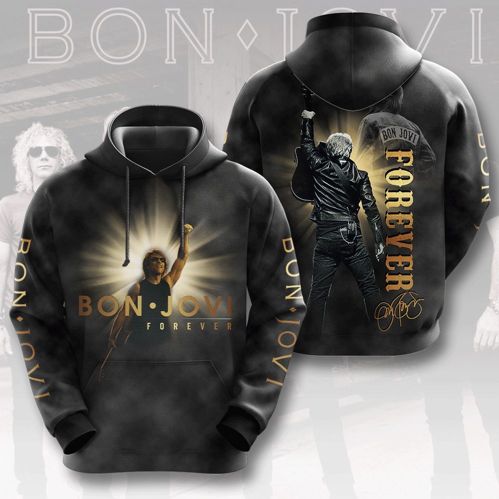 Bon Jovi 3D Apparel MAITM6817 hoodie