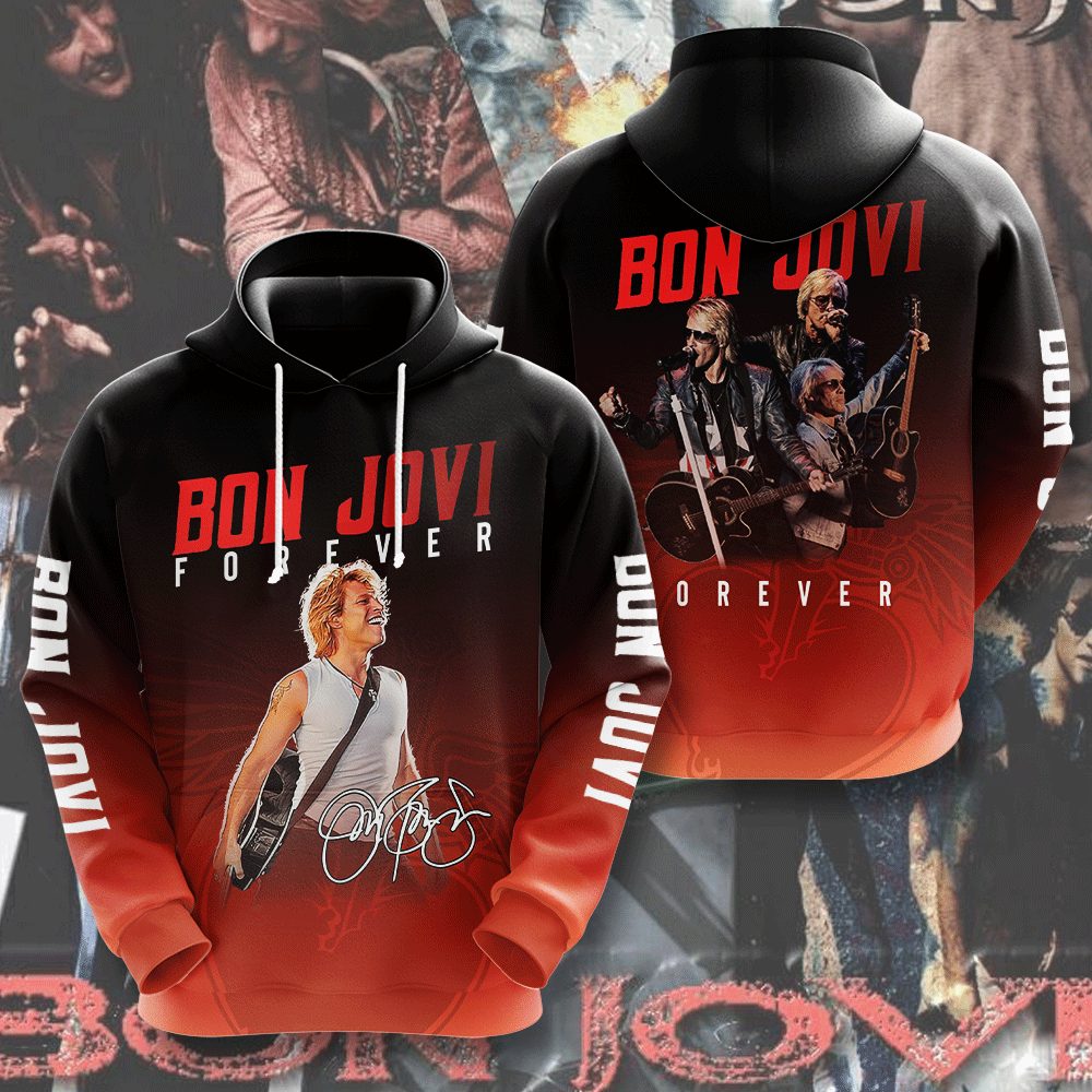 Bon Jovi 3D Apparel MAITM6820 hoodie