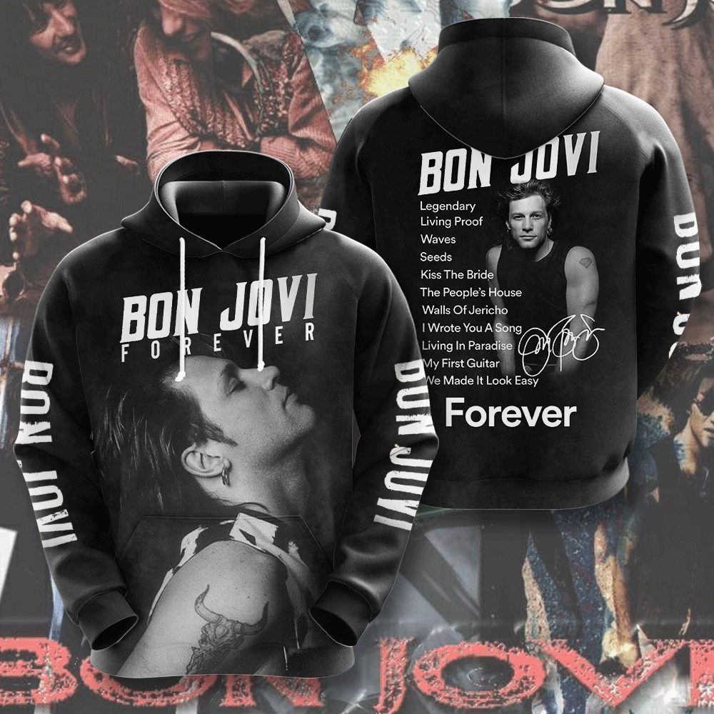 Bon Jovi 3D Apparel MAITM6843 hoodie