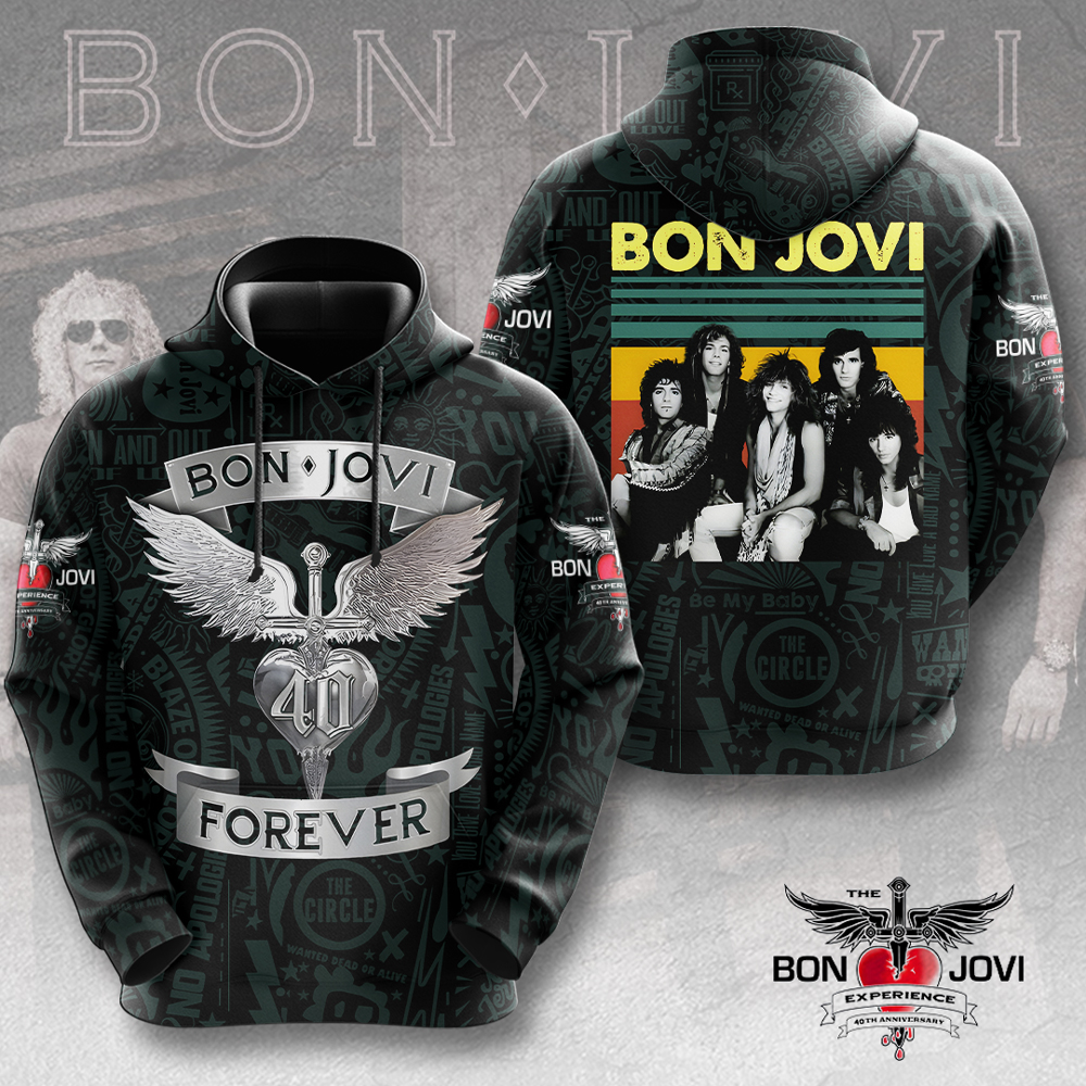 Bon Jovi Hoodie HUANNM4987 Linh