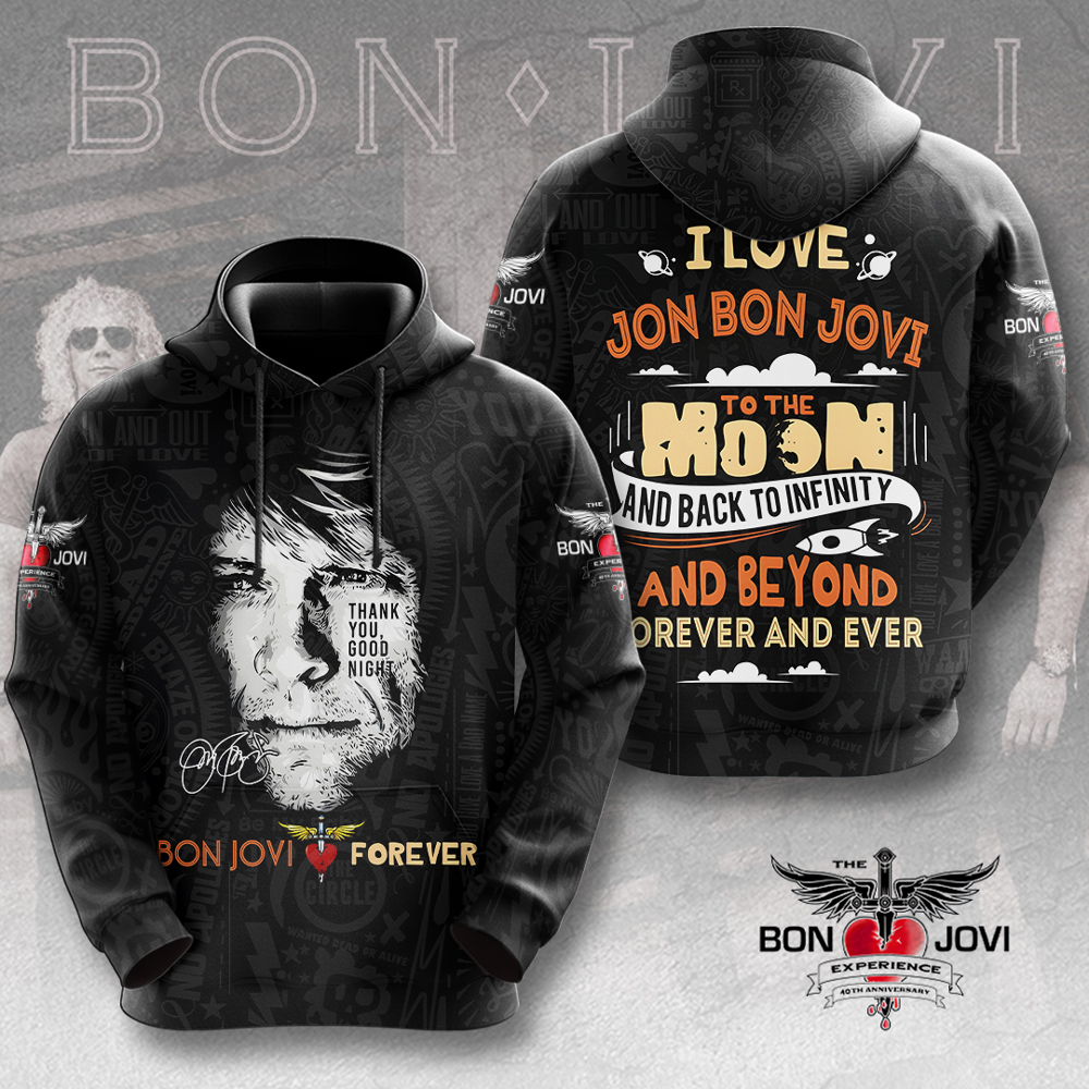 Bon Jovi Hoodie HUANNM5136 Linh