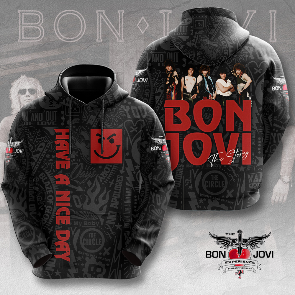 Bon Jovi Hoodie HUANNM5137 Linh