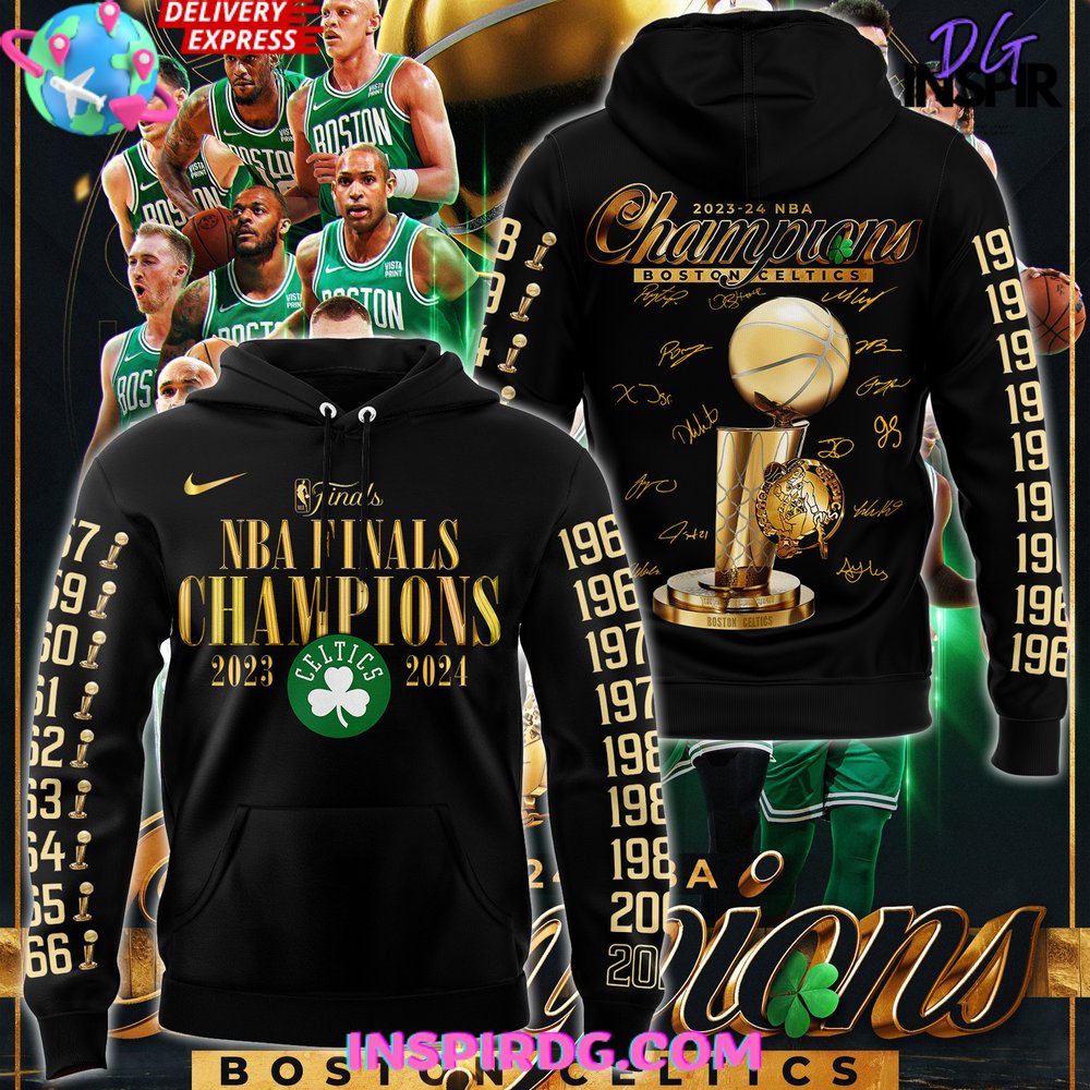 Boston Celtics 18Time NBA Finals Champions Hoodie Set 1