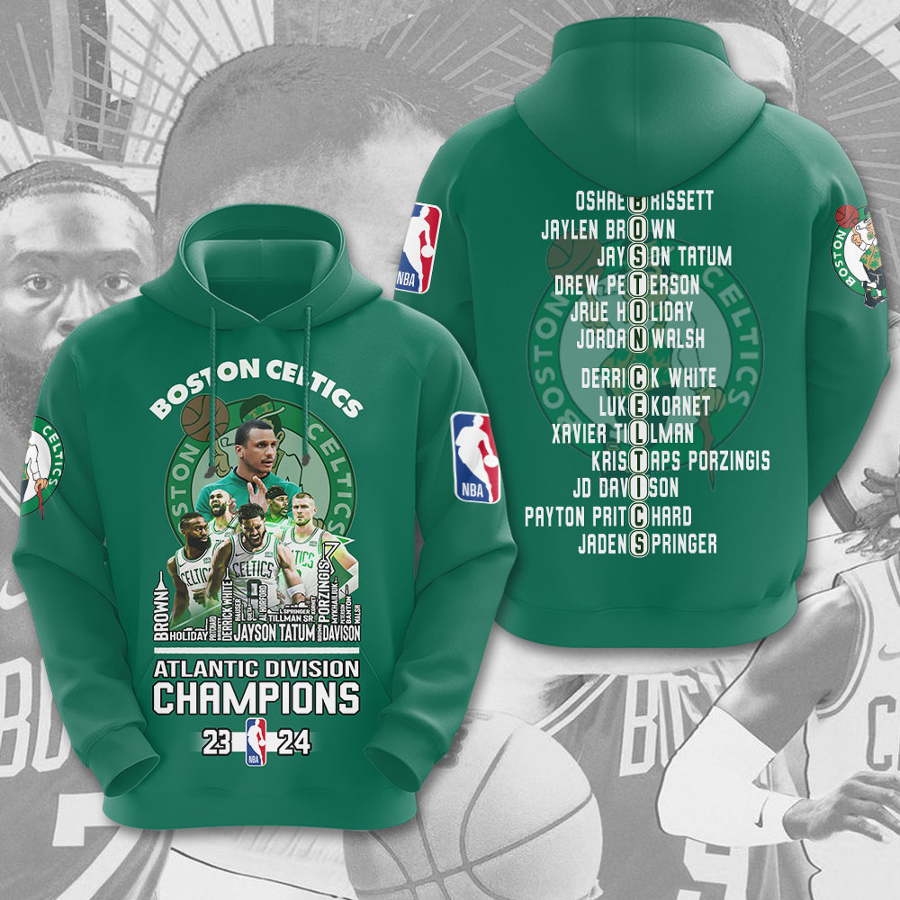 Boston Celtics 3D Apparel MAITM6769 HOODIE