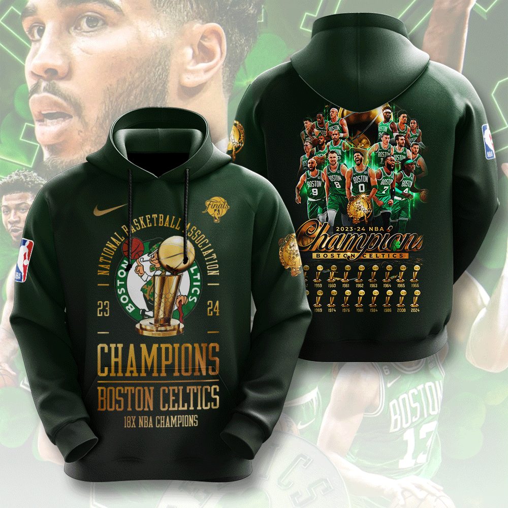 Boston Celtics 3D Apparel MAITM7092 hoodie