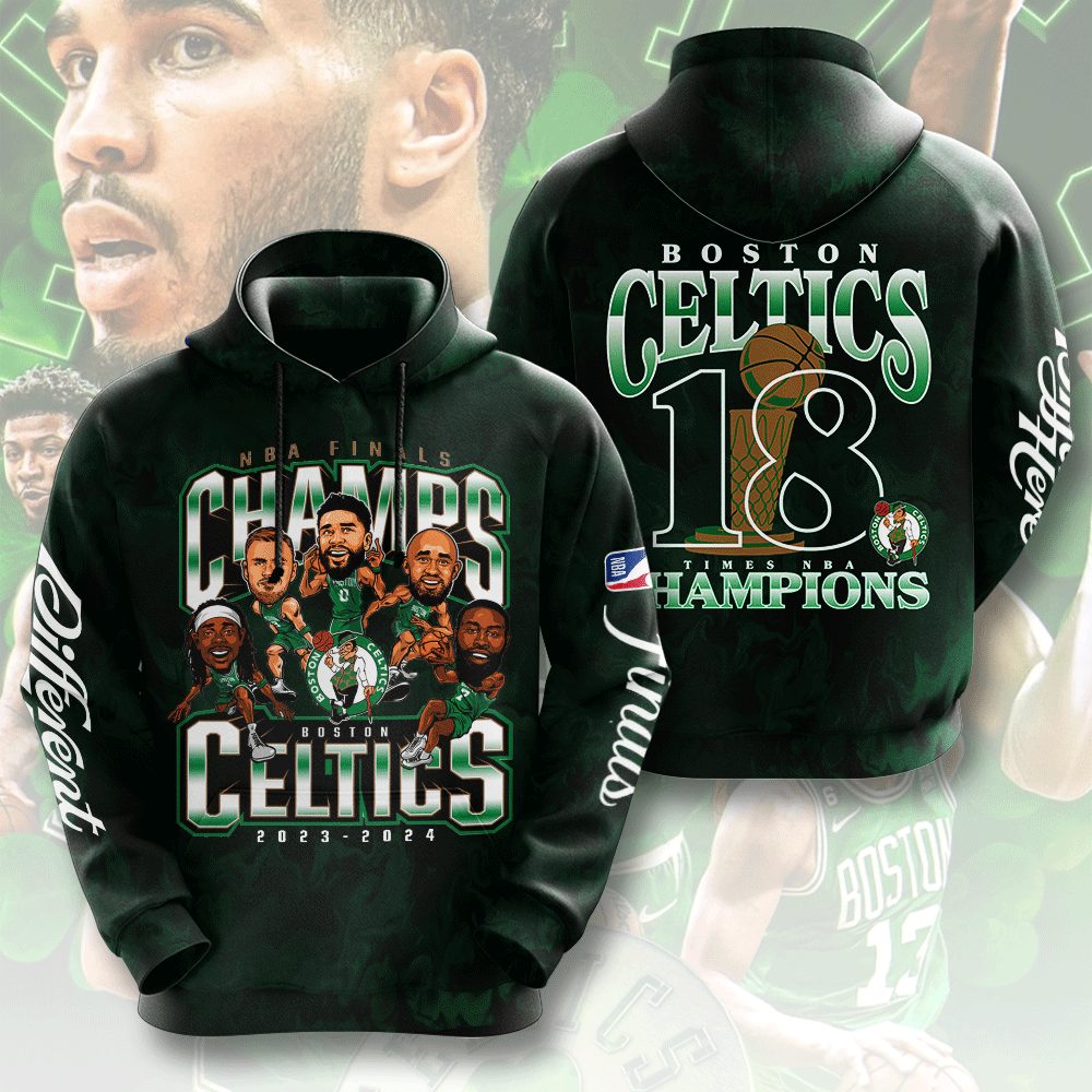 Boston Celtics 3D Apparel MAITM7103 hoodie