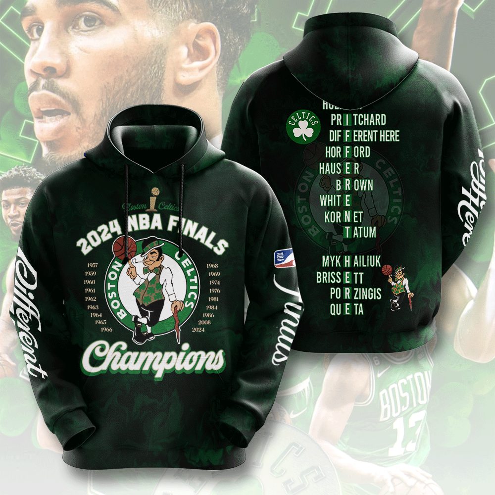 Boston Celtics 3D Apparel MAITM7125 hoodie