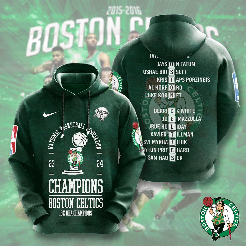 Boston Celtics Hoodie HOATT5239 Yuna