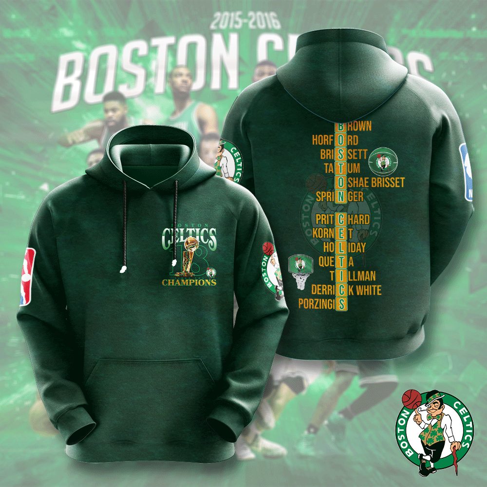 Boston Celtics Hoodie HOATT5354 Yuna