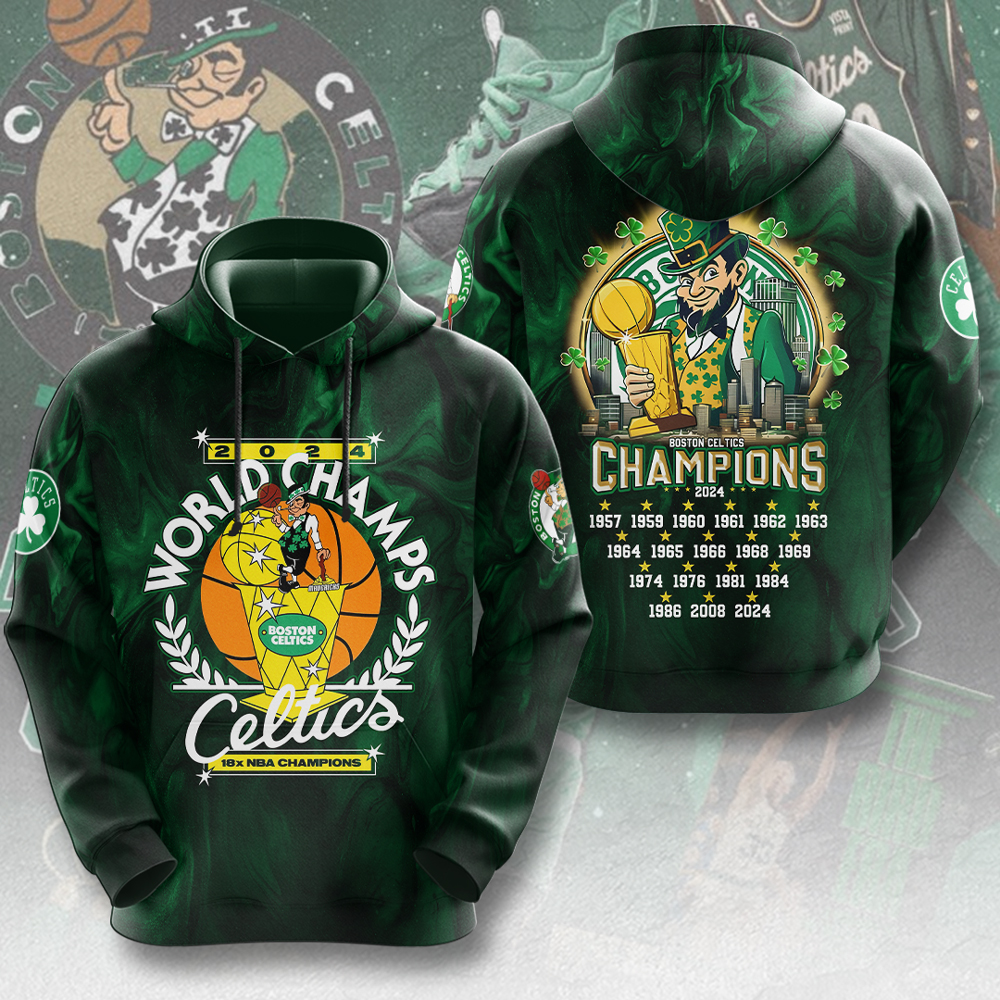 Boston Celtics Hoodie HUANNM5401 Linh