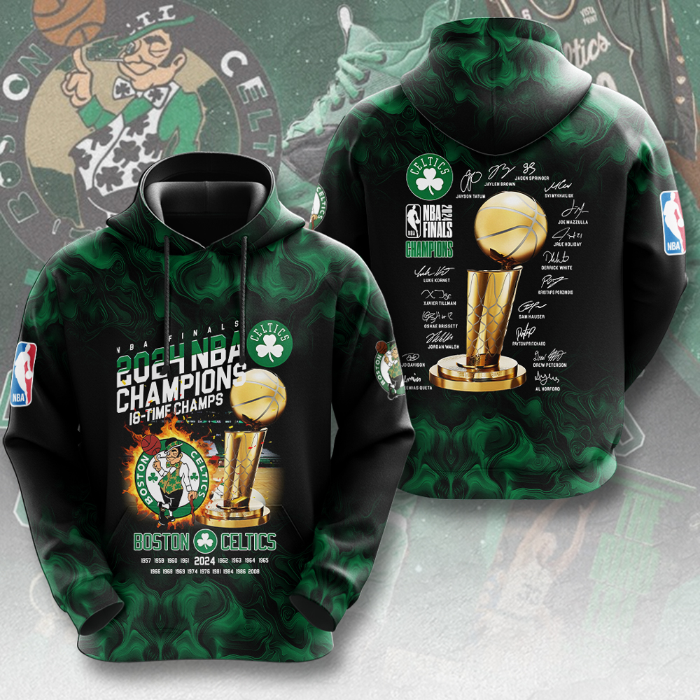 Boston Celtics Hoodie HUANNM5415 Linh 1