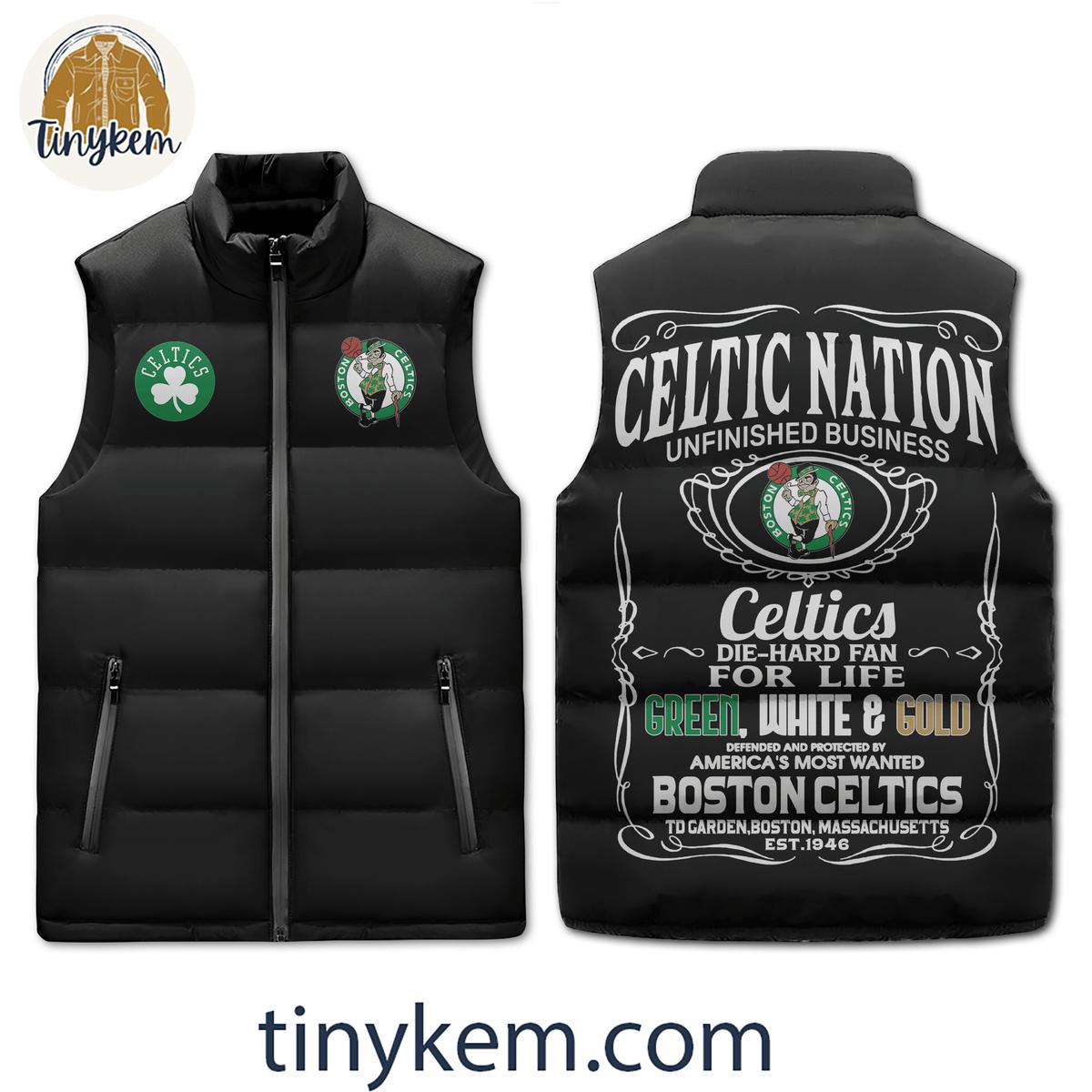 Boston Celtics Puffer Sleeveless Jacket Celtic Nation 1 pg81q