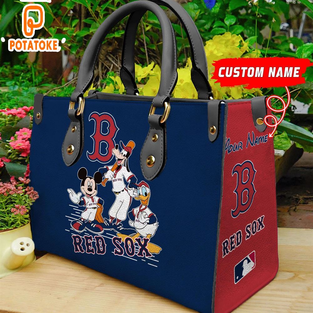 Boston Red Sox Disney Women Leather Hand Bag