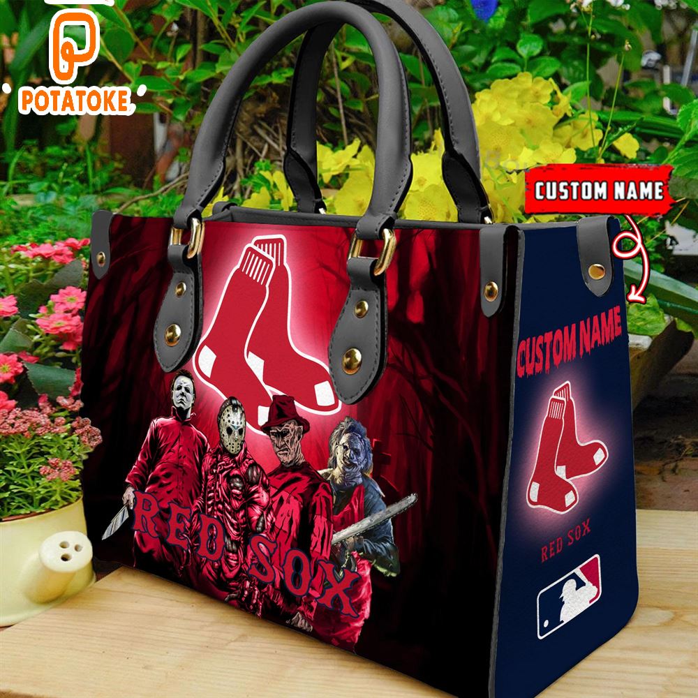 Boston Red Sox MLB Halloween Women Leather Hand Bag