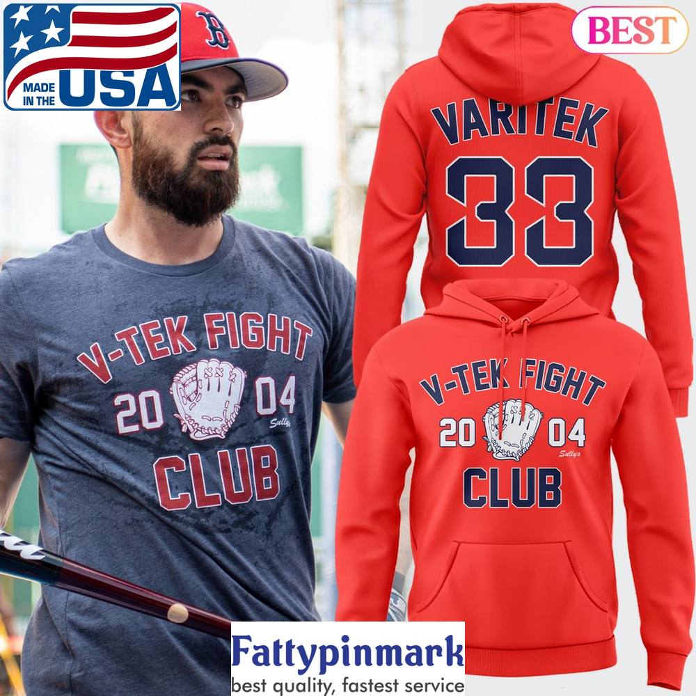 Boston Red Sox V TEK FIGHT 2024 Hoodie Red 1