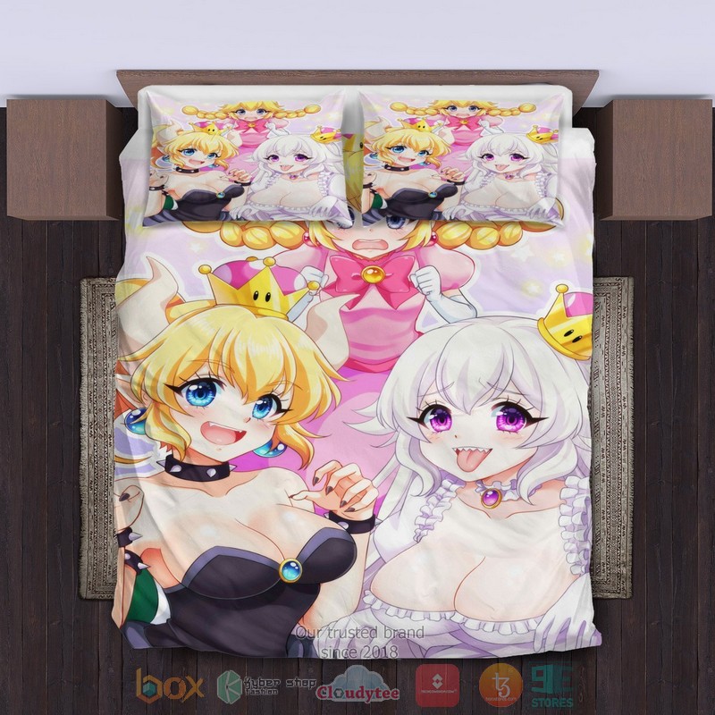 Bowsette Y Boosette Bedding Sets