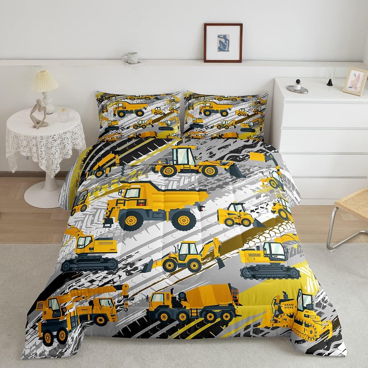 Boys Construction Comforter Set Truck Bedroom Decor Kids Girls Under Vehicles Down Toddler Child Cartoon Machinery Excavator Bedding Tractor Cars Duv 451bdd6c 07e6 4610 9d61 ce2e290fee76.39f1d8bffe734b8d82025027da20af0b