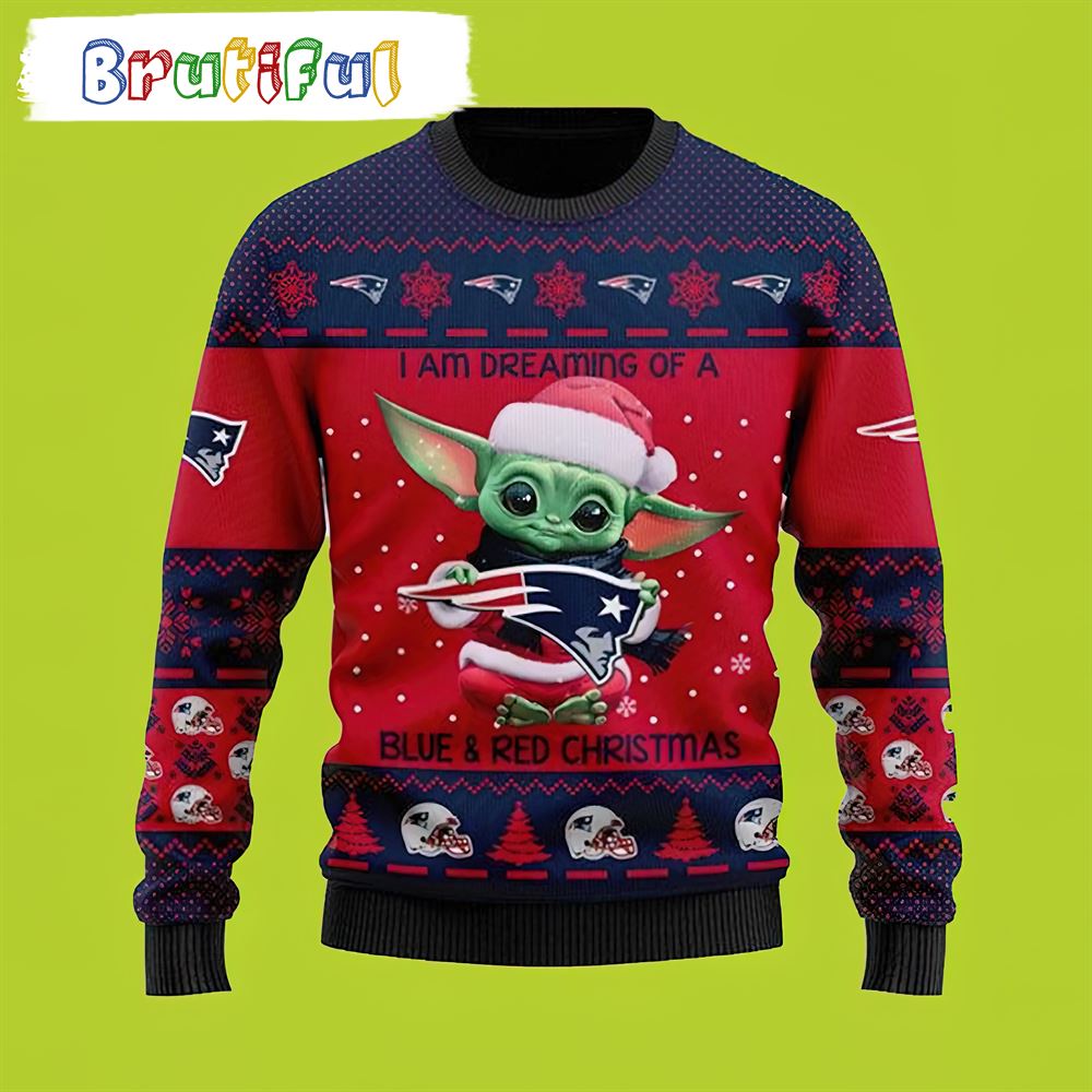 Brady New England Patriots Yoda Christmas Sweater