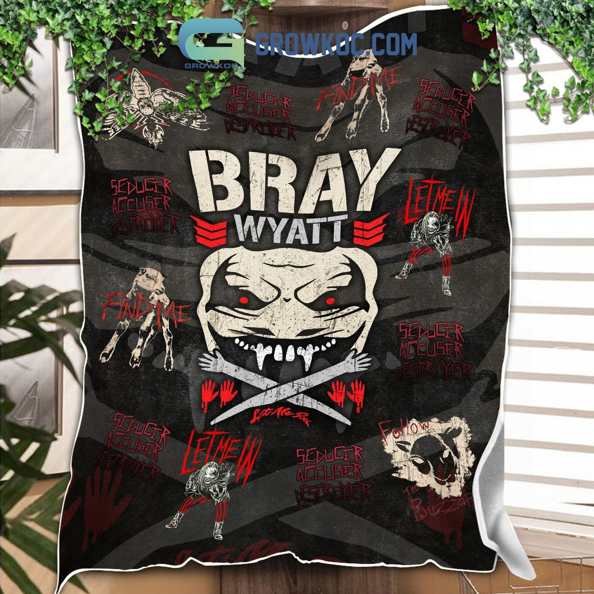 Bray Wyatt Find Me Let Me In Fleece Blanket Quilt2B1 09xu4