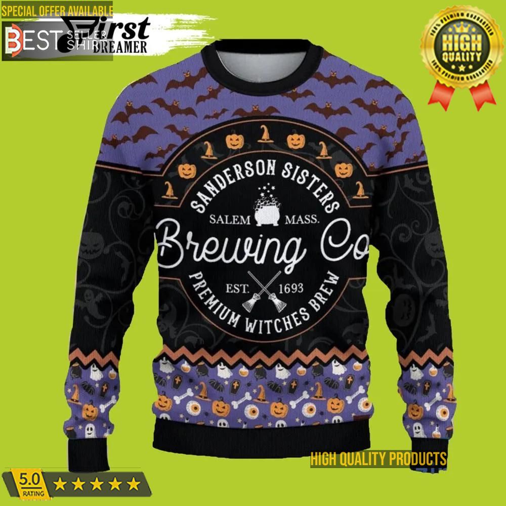 Brewing Co Hocus Pocus Ugly Christmas Sweater Christmas Gifts Mom Gifts 1