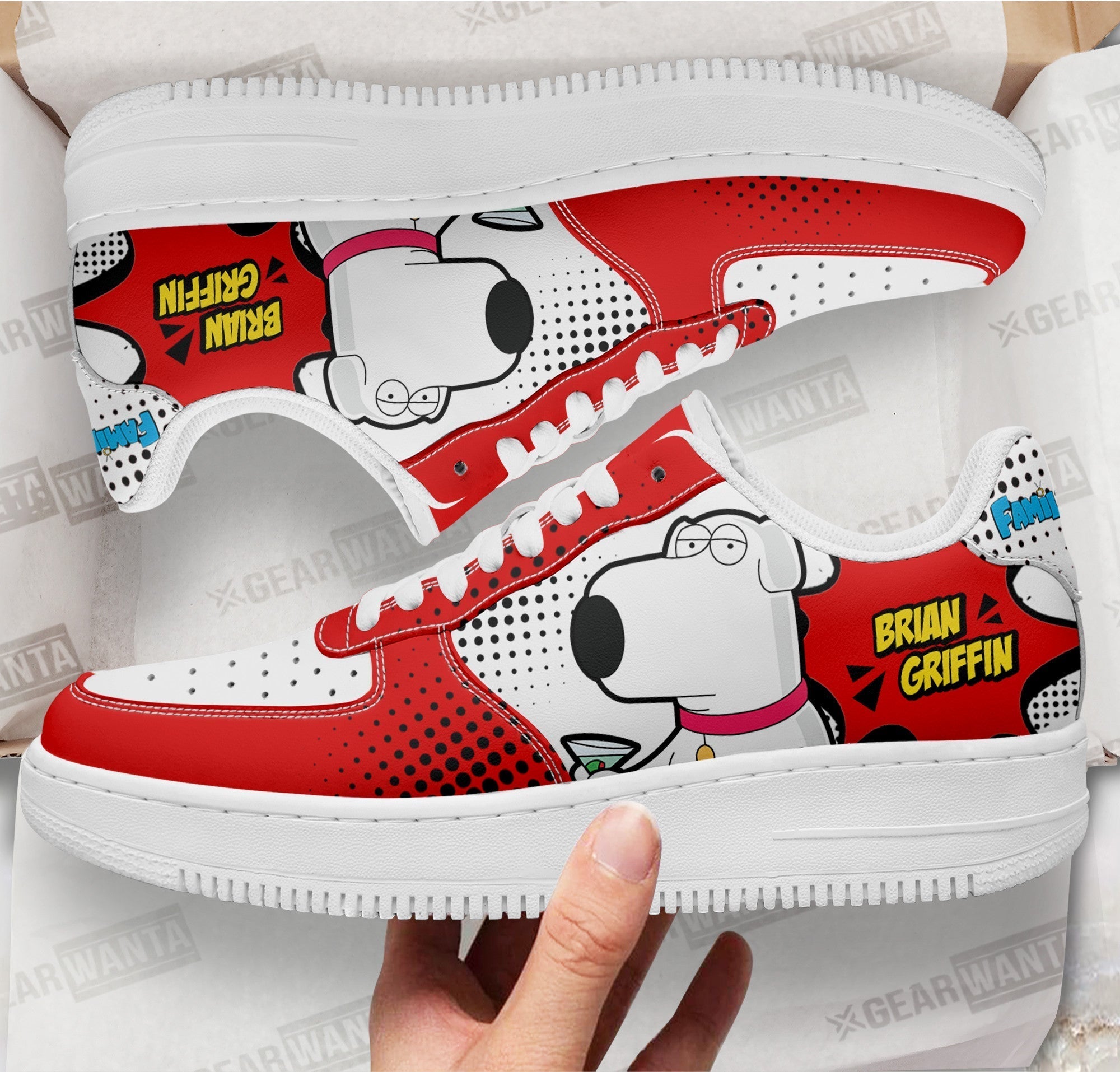 Brian Griffin Family Guy Air Sneakers Custom Cartoon Shoes 1 GearWanta