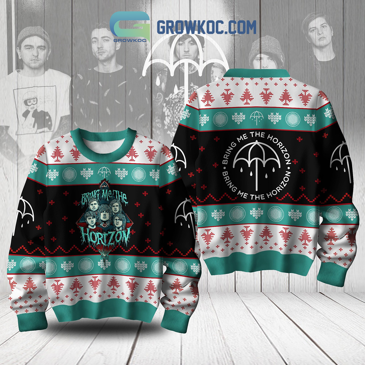 Bring Me The Horizon Fan Ugly Sweater2B1 ADQnt