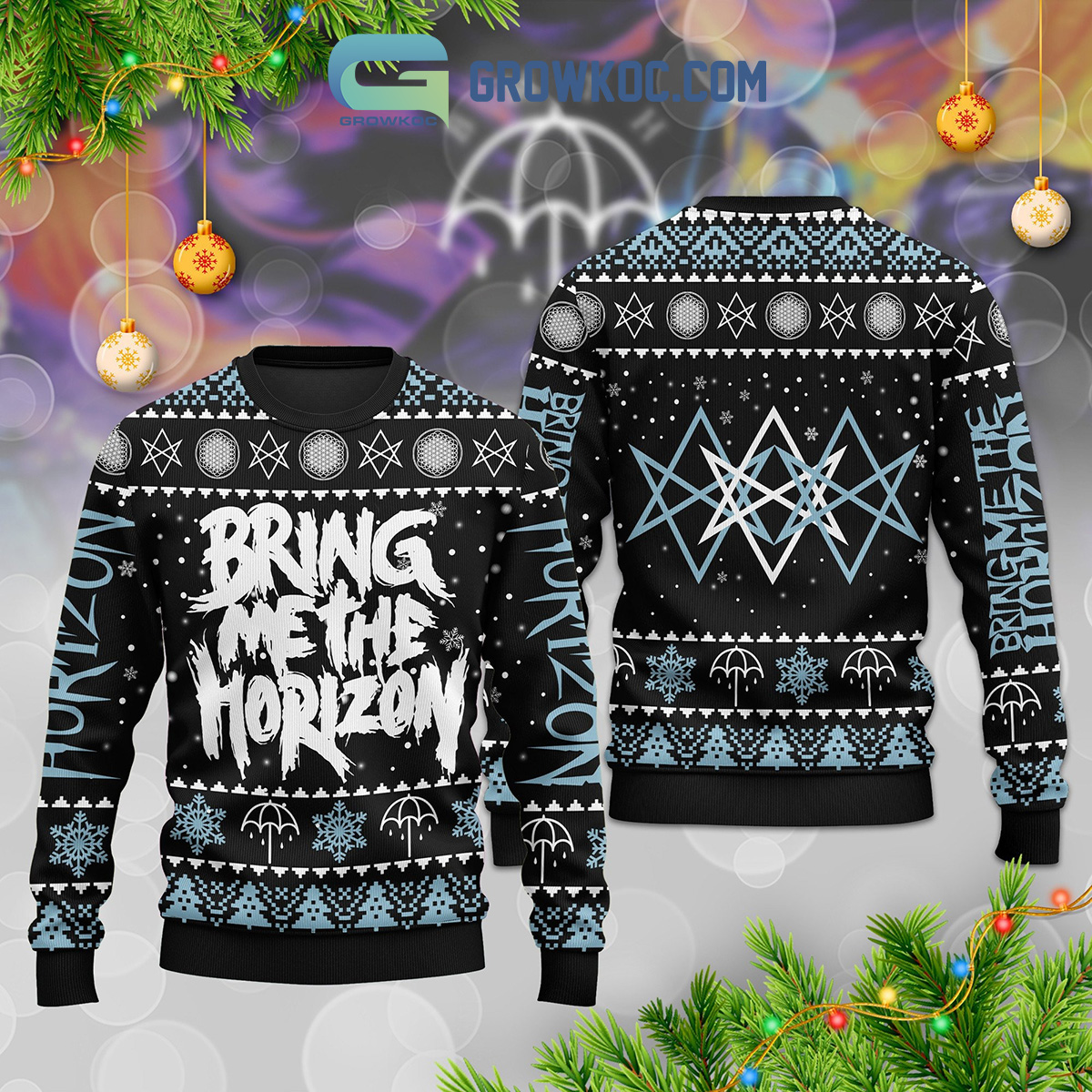 Bring Me The Horizon Sempiternal Thelema Symbol Christmas Ugly Sweater2B1 PHfit