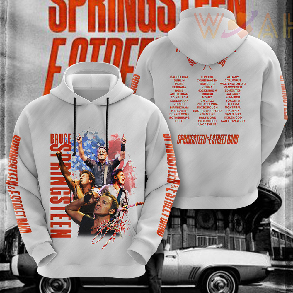 Bruce Springsteen E Street Band Hoodie WOAHTEE23923S1