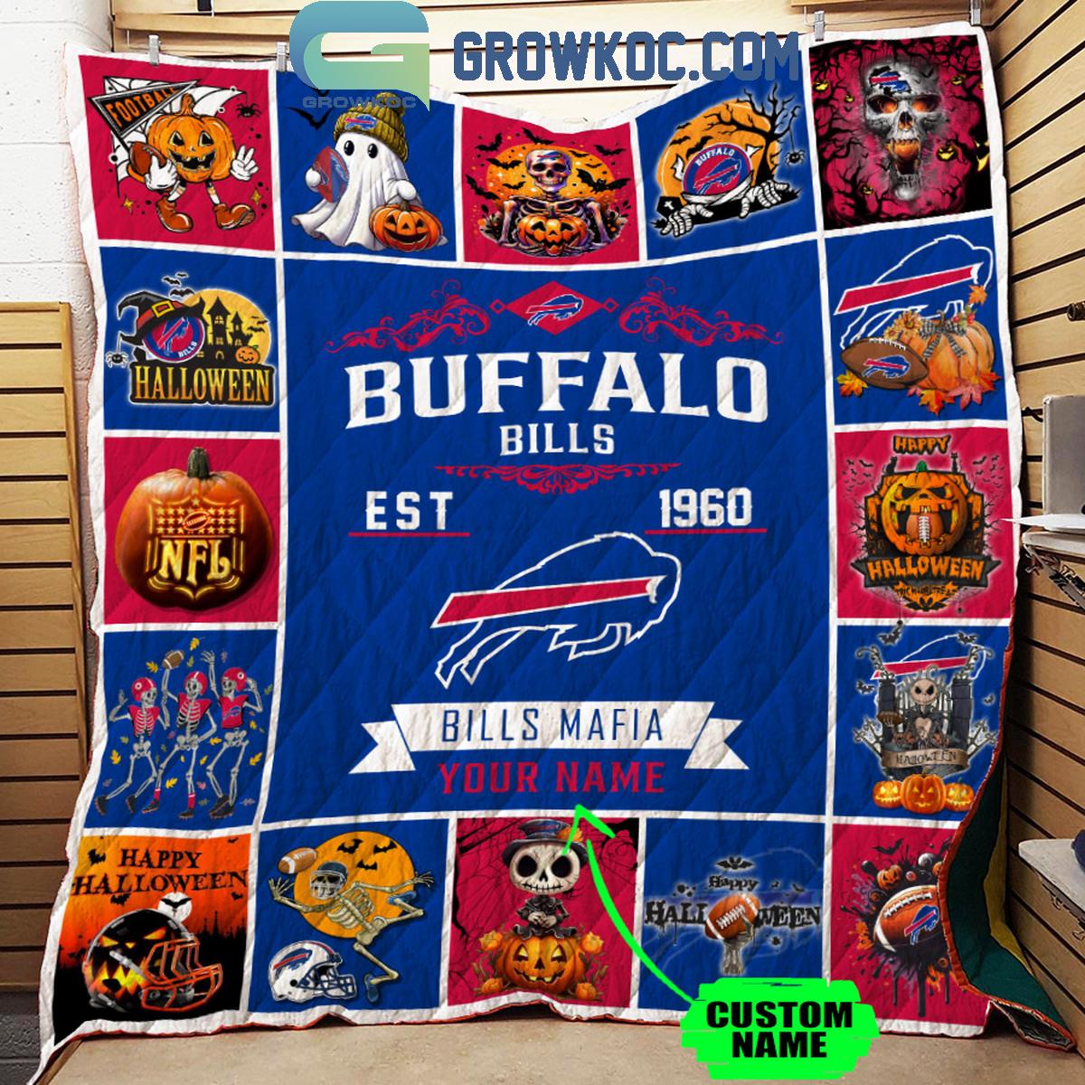 Buffalo Bills Bill Mafia Est. 1960 Personalized Fleece Blanket Quilt 1 mcIL6