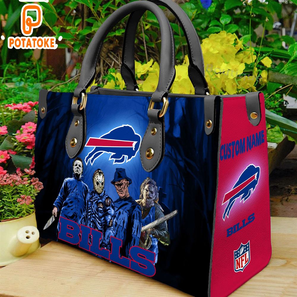 Buffalo Bills NFL Halloween Women Leather Hand Bag