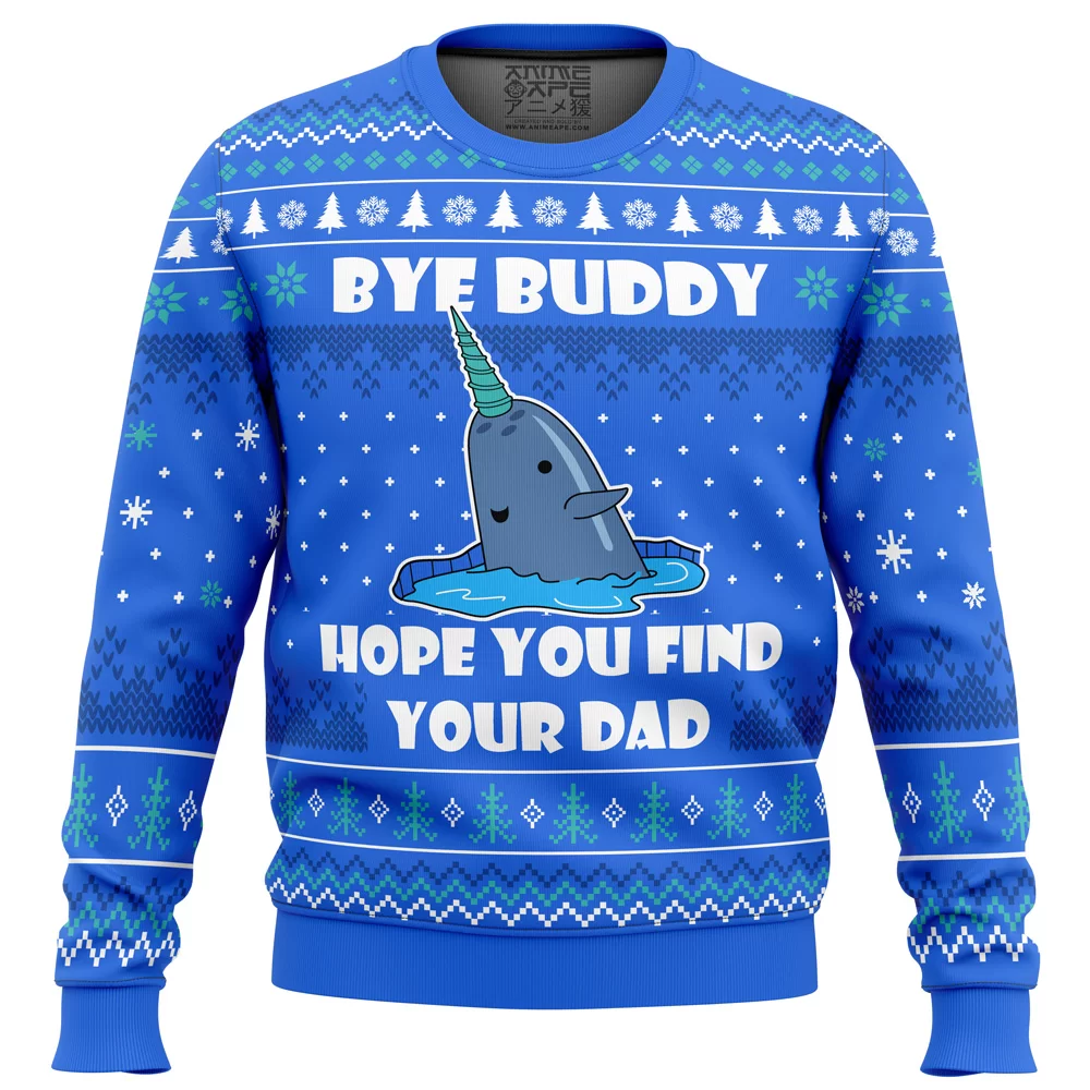 Bye Buddy Elf Ugly Christmas Sweater FRONT mockup