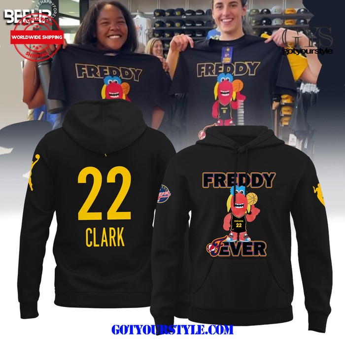 Caitlin Clark Freddy Fever 22 Black Hoodie 1