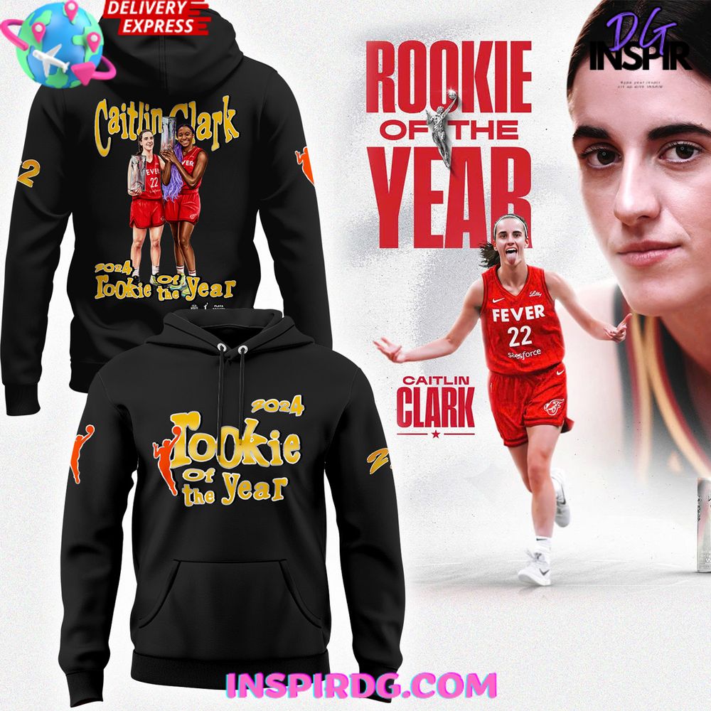 Caitlin Clark Rookie of the Year 2024 Hoodie 1