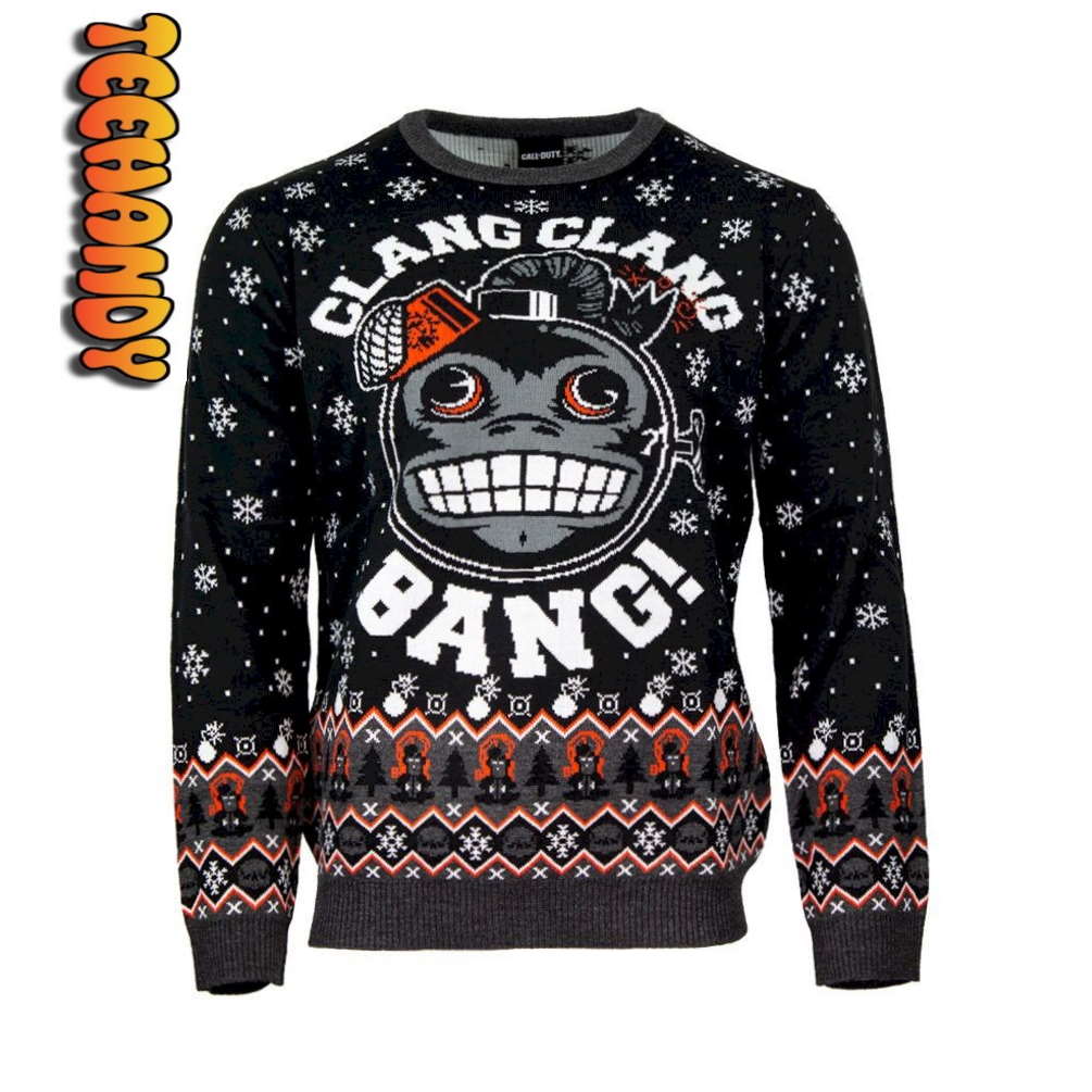 Call of Duty Monkey Bomb Ugly Christmas Sweater 1