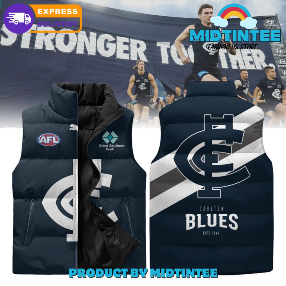 Carlton FC 2024 Sleeveless Jacket 1