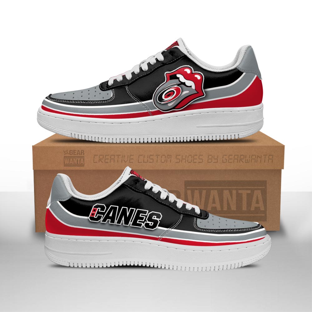 Carolina Hurricanes Sneakers Custom Force Shoes Sexy Lips For Fans 1 GearWanta