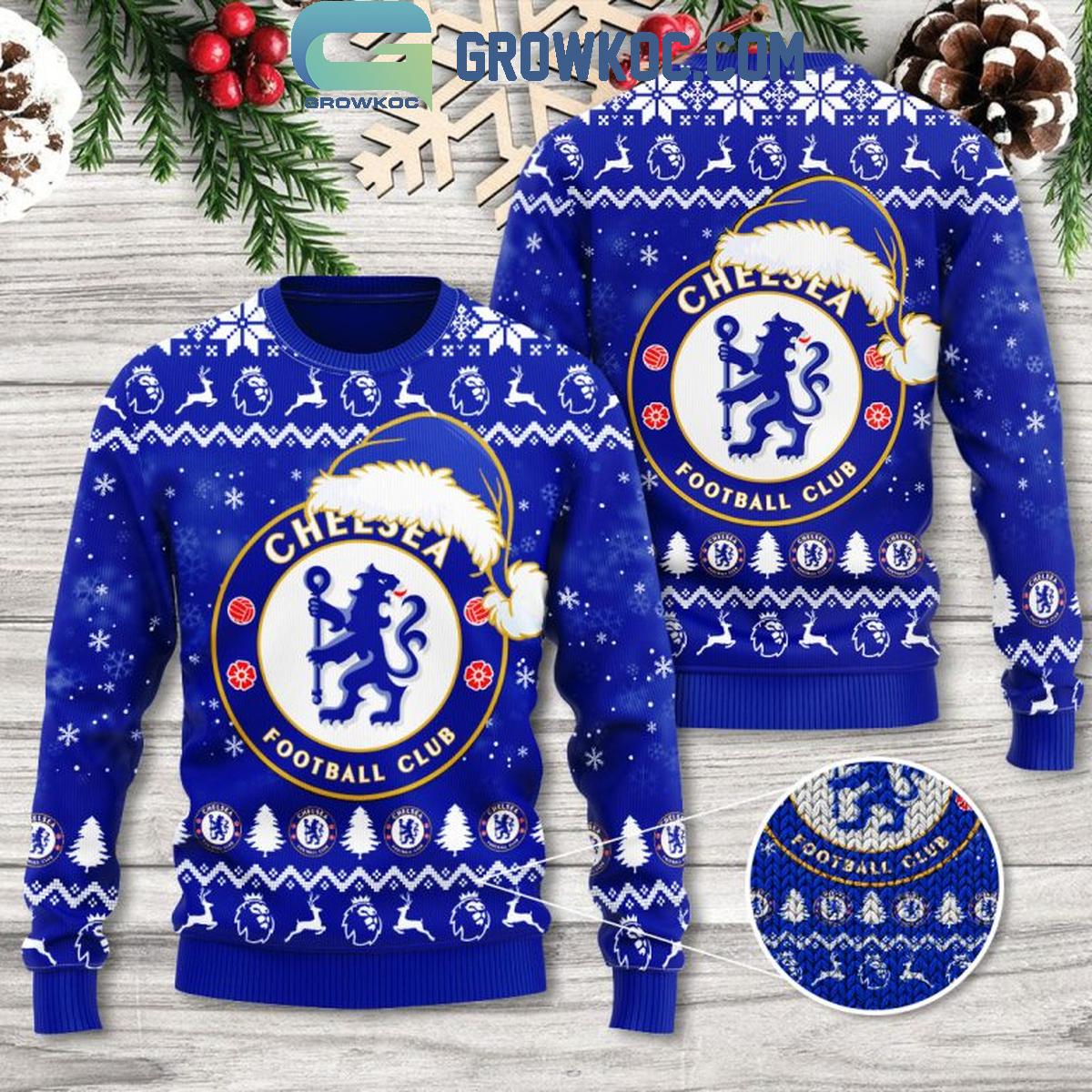 Chelsea The Blues EPL Christmas 2024 Ugly Sweater 1 1VbvF